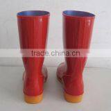 Red Pvc Gum Boots for Women thumbnail-5