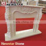 Newstar Beige Marble Freestanding Electric Fireplace thumbnail-2