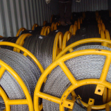 Anti-twisting braided steel wire rope