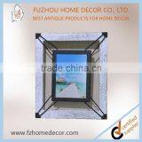 Hot Sell Customized Antique White Wood Photo Frame With Metal Decoration thumbnail-3