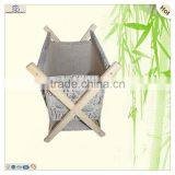 School Library Office Home Pocket Wooden Book Shelf Rack thumbnail-6