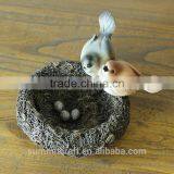 Wholesale rustic home decor resin artificil bird nest