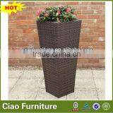 Garden Flower Pot High Wicker Flower Pot thumbnail-1