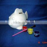 Pottery Paint it Yourself Fish Bank-coin Bank thumbnail-1