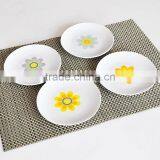 Round Shape Ceramic Plate With Pretty Decal Printing thumbnail-1