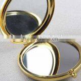 Flip Type Metal Gemstone Shaped Round Mirror With Snap Hook/mirror thumbnail-3