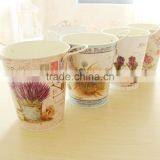 2016 HOT Sale Garden Bucket Tulip Decal Metal Bucket Flower Planter With Handle European Metal Home Decor thumbnail-3