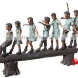 Garden Bronze Playing Children Statue thumbnail-1