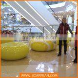 High Gloss Finish Shopping Mall Leisure Waiting Chair thumbnail-2