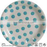 Green Ceramic Stoneware Dinner Plate thumbnail-4