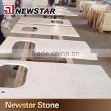 Eco Stone Countertops Volakas Quartz Countertop White With Sink Cutout thumbnail-2