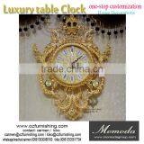 Momoda Luxury Home Decorations 24K Golden Wall Clock Antique Classic Home Corppe Clock thumbnail-1