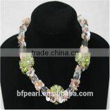 Wholesale 19 Inches Freshwater Pearl & Gemstone Beads Necklace Designs thumbnail-1