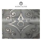 newest metal matching marble inlay flooring design