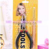 Stainless Steel Hair Extension Plier Long Nose Eyelet Plier Monkey Hair Plier