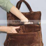 Multi Functional Quality Flannel Bag Model Car Travel Blanket Pillow With Memory Foam Pillow Inside thumbnail-3