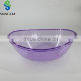Colour Transparent Plastic Fruit Bowl thumbnail-1