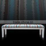 Bench Gita Mahogany White Painted thumbnail-2