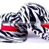 Custom Fashion Zebra Stripes Flat Snapback Caps thumbnail-1