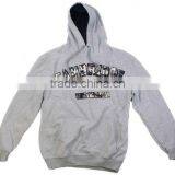 Mens Grey Poloar Fleece Hoodie Sweatshirt