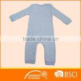 New Baby Clothes Long Sleeved Plain Soft Cotton Kids Romper thumbnail-2