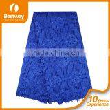 Bestwaytex Quality Warranty Royal Blue Cord Lace Fabrics African Fabeics Guipure Lace 5 Yard CP0063 thumbnail-1