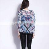Latest Blouse Design Pictures,3/4 Sleeve Loose Blouse for High Quality thumbnail-4