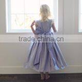 Summer One Piece Girls Party Dresses Baby Girl Lace Trim Purple Princess Flower Dresses Children Frocks Designs thumbnail-1