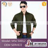 Fashion Design Custom Logo Mens Military Uniforms Olive Green Jacket thumbnail-1