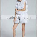 Real Fox Fur Vest Women 2016 New Fashion Genuine Fox Fur Coat Gilet Long Jacket Winter Russian Real Natural Fox Fur Waistcoat thumbnail-5