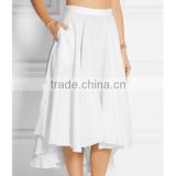 cotton sexy skirt ladies wear front short back long oem service
