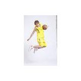 Personalized Athletic Clothing Basketball Wear in Yellow , Red , Black