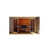 3D Art Glass in Living Room for TV Glass Background Wall