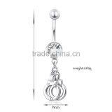 Minimalist Belly Dangle Navel Ring thumbnail-5