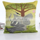 Linen Digital Printing Throw Pillow Home Decoration Eco Pillow