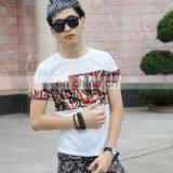 Peijiaxin Fashion Design Casual Style Flag Montaged T Shirt With Wholesale Price thumbnail-2