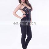 Wholesale Factory Price Halter Jumpsuit Black Sexy Lace Jumpsuit Fashion New Design thumbnail-2
