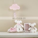 2015 New Design First Quality Mouse Baby Doudou/Comforter animal toys