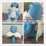 HI CE Custom blue dragon plush toy in stuffed for sale