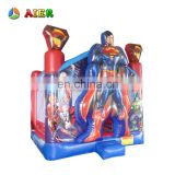 wholesale price bounce castle / vinyl inflatable castle / superman kids castle beds