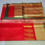 Women's Dress Indian Saree Zari Work Pallu Silk Sari Wedding Dress thumbnail-4