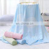 2020 Summer Trending Baby Bed Linen 2 Layers Bamboo Fiber Jacquard Reactive Printing Soft Breathable Baby Summer Swaddle Blanket thumbnail-2
