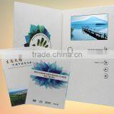 Customer design LCD video invitation card as wedding gift