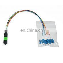 24F MPO/APC-LC Fanout Cable Data Center Mpo Fiber Optic Patch Cord