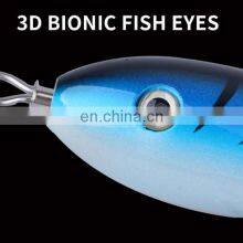 180mm 65g GT Topwater Lures Wooden Pencil VMC Hooks Saltwater Lures Tail Totor Spin Whopper Plopper Bait thumbnail-2