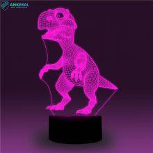High Quality Customized Dinosaur 3D Acrylic Lamp APP Control for Kids thumbnail-5