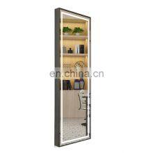 Modern CE/IP44/ROHS Certificate Golden Metal Frame Decorative Makeup Salon Wall Mirror thumbnail-4