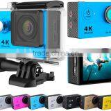 High Speed Class 10 tf Card Required 4k Sport Wifi Action Camera With 170 Degree Wide Angle Lens, Record up to 60fps at 1080p
