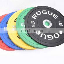 Free Weight Training Competition Rubber Bumper Weight Plates thumbnail-1