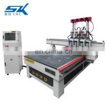 Wood CNC Router With Pneumatic Cylinders 4 Spindles Pneumatic Tool Changing ATC Woodworking Machine thumbnail-4